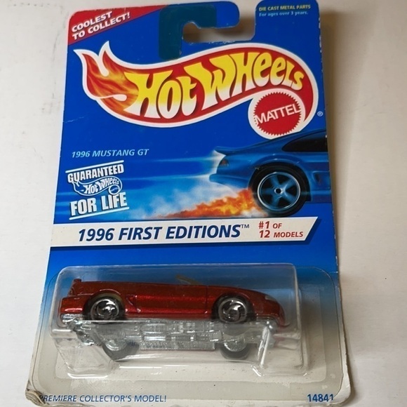 HOTWHEELS 1996 Mustang GT Premier 14841 1996 Long Card 1 64 Scale Sealed - Picture 3 of 4